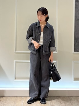 「GEVACO」｜「アイテム（アクセサリー）」を使った、HINAKOさん（レディース・162cm）の秋コーディネート