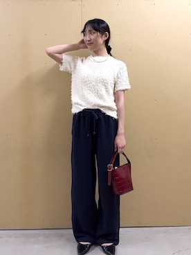 「ニットコーデ」｜HINAKOさん（レディース・162cm）の秋コーディネート