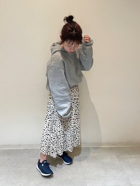 「GRL」｜「アイテム（パーカー）」を使った、aichandesuuさん（レディース・152cm）の冬コーディネート