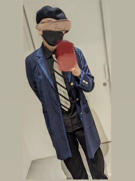 「URU（ウル）のアイテム（テーラードジャケット）」を使った、ゆきさん（メンズ・165cm）の冬コーディネート