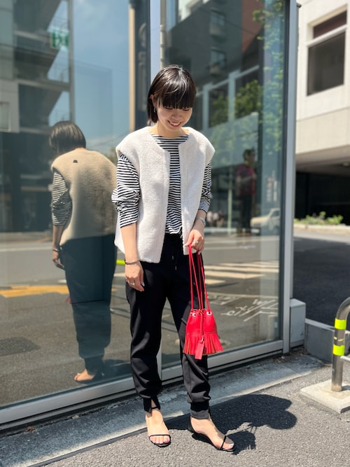 セール】◇【WEB限定】カットジョーゼットジョガーパンツ