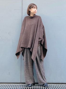 「MILLION CARATS（ミリオンカラッツ）のアイテム」を使った、tsunoさん（レディース・160cm）の冬コーディネート