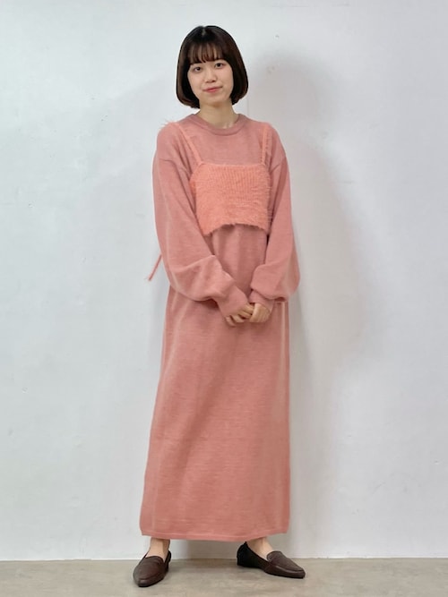 セール】フェザーニットビスチェセットワンピース（ワンピース