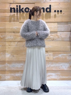 「アイテム（スカート）」を使った、くるちさん（レディース・156cm・30代）の秋コーディネート