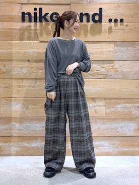 「アイテム（ドレスシューズ）」を使った、くるちさん（レディース・156cm）の秋コーディネート