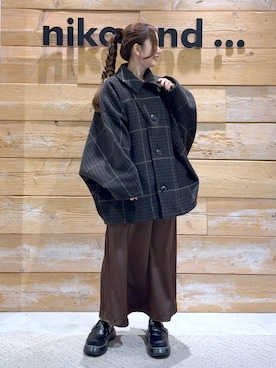 「niko and ...」｜「アイテム（ブルゾン）」を使った、くるちさん（レディース・156cm）の秋コーディネート