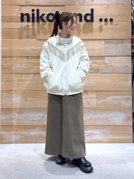 「アイテム（ブルゾン）」を使った、くるちさん（レディース・156cm・30代）の秋コーディネート