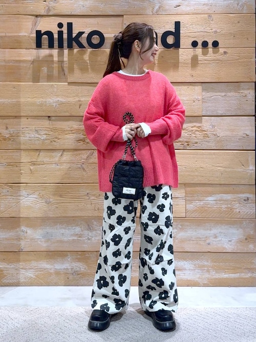 ききさま niko and ｜プリントコーデュロイパンツ | Rakuten Fashion