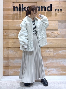 「アイテム（ブルゾン）」を使った、くるちさん（レディース・156cm・30代）の秋コーディネート