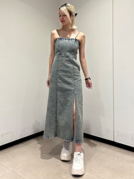 「アイテム（ワンピース/ドレス）」を使った、Hinaさん（レディース・169cm）の夏コーディネート