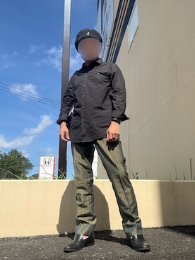 「アイテム（トップス）」を使った、パパンさん（メンズ・160cm）の秋コーディネート