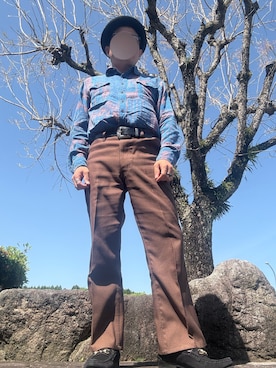 「Needles（ニードルス）のアイテム」を使った、パパンさん（メンズ・160cm）の春コーディネート