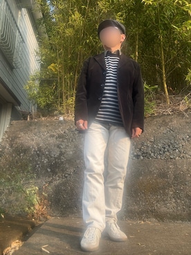 「アイテム（帽子）」を使った、パパンさん（メンズ・160cm・50代）の冬コーディネート