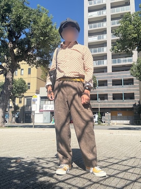 「アイテム（キャスケット）」を使った、パパンさん（メンズ・160cm・50代）の秋コーディネート
