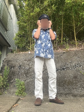 「アイテム（ハンチング/ベレー帽）」を使った、パパンさん（メンズ・160cm）の秋コーディネート