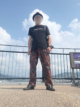 「JOURNAL STANDARD（ジャーナルスタンダード）のアイテム（その他パンツ）」を使った、パパンさん（メンズ・160cm）の夏コーディネート