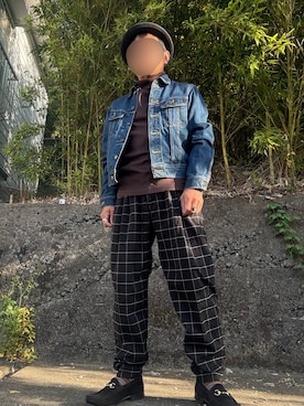 「アイテム（アクセサリー）」を使った、パパンさん（メンズ・160cm）の秋コーディネート