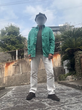 「アイテム（キャスケット）」を使った、パパンさん（メンズ・160cm）の春コーディネート