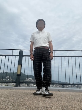 「KANGOL（カンゴール）のアイテム」を使った、パパンさん（メンズ・160cm）の夏コーディネート
