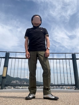 「KANGOL（カンゴール）のアイテム」を使った、パパンさん（メンズ・160cm）の夏コーディネート