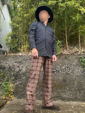 「アイテム（帽子）」を使った、パパンさん（メンズ・160cm・50代）の秋コーディネート