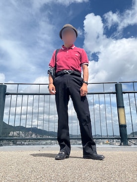 「アイテム（パンツ）」を使った、パパンさん（メンズ・160cm）の夏コーディネート