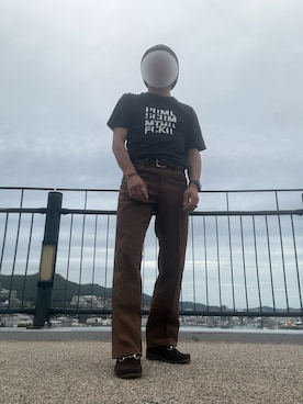 「Apple（-）のアイテム」を使った、パパンさん（メンズ・160cm）の秋コーディネート