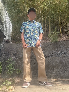 「HERMES（エルメス）のアイテム（アクセサリー）」を使った、パパンさん（メンズ・160cm）の夏コーディネート