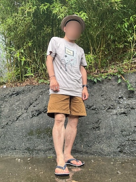 「アイテム（ブレスレット）」を使った、パパンさん（メンズ・160cm・50代）の夏コーディネート