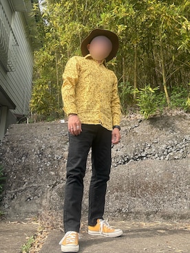 「Needles（ニードルス）のアイテム」を使った、パパンさん（メンズ・160cm）の春コーディネート