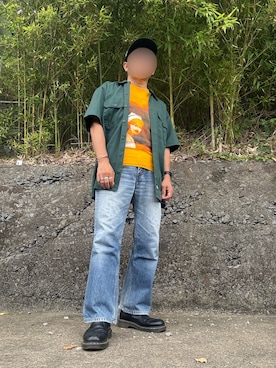 「アイテム（ブーツ）」を使った、パパンさん（メンズ・160cm・50代）の秋コーディネート