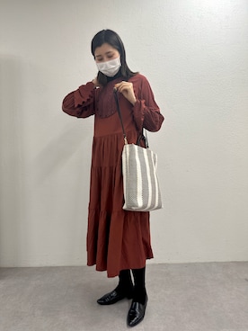 「Actually（アクチュアリー）のアイテム」を使った、Konomiさん（骨格ナチュラル・レディース・170cm）の冬コーディネート
