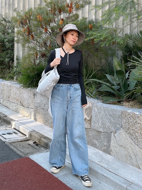 Julier オーバーサイズTシャツ 長袖＊ ホットヨガ ダンス フィットネス