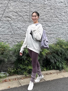 「アイテム（レギンス/スパッツ）」を使った、Julierさん（レディース・165cm）の秋コーディネート