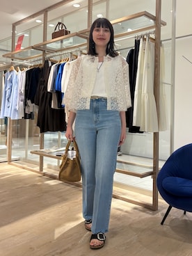 「アイテム（タンクトップ）」を使った、SHIOMIさん（レディース・164cm）の夏コーディネート