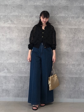 「NOLLEY’S（ノーリーズ）のストラップサンダル（サンダル）」を使った、SHIOMIさん（レディース・164cm）の夏コーディネート