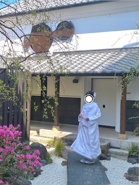 「白無垢のアイテム（その他、ホワイト系）」を使った、kasumisou1210さん（レディース・154cm）の春コーディネート