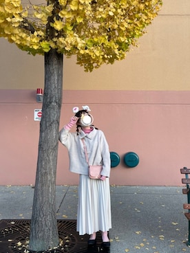 「Honeys（ハニーズ）のアイテム（バレエシューズ）」を使った、kasumisou1210さん（レディース・154cm）の冬コーディネート