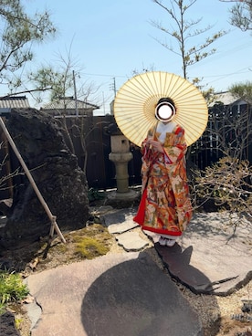「アイテム（その他、レッド系）」を使った、kasumisou1210さん（レディース・154cm）の春コーディネート