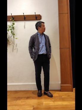 「アイテム（チノパンツ）」を使った、RINさん（メンズ・167cm）の夏コーディネート