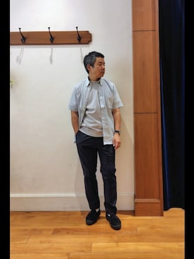 「NOLLEY’S（ノーリーズ）のアイテム」を使った、RINさん（メンズ・167cm）の夏コーディネート