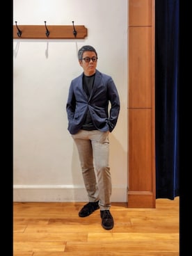 「NOLLEY’S（ノーリーズ）のアイテム」を使った、RINさん（メンズ・167cm）の夏コーディネート