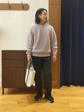 「BATONER（バトナー）のアイテム」を使った、RINさん（メンズ・167cm）の春コーディネート