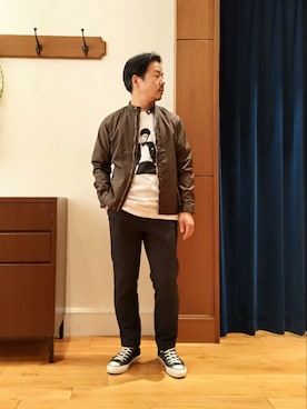 RINさん（メンズ・167cm）の春コーディネート