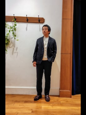 「アイテム（テーラードジャケット）」を使った、RINさん（メンズ・167cm）の夏コーディネート