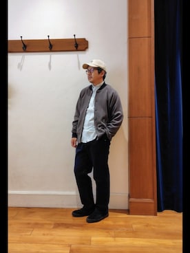 「NOLLEY’S（ノーリーズ）のアイテム」を使った、RINさん（メンズ・167cm）の冬コーディネート