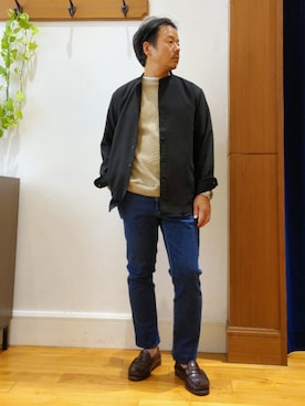 「NOLLEY'S goodman（ノーリーズグッドマン）のアイテム（パンツ）」を使った、RINさん（メンズ・167cm）の夏コーディネート