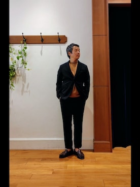 「NOLLEY’S（ノーリーズ）のアイテム（テーラードジャケット）」を使った、RINさん（メンズ・167cm）の夏コーディネート