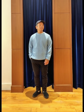 「DANTON（ダントン）のアイテム（帽子）」を使った、RINさん（メンズ・167cm）の秋コーディネート