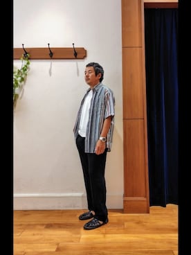 「NOLLEY’S（ノーリーズ）のアイテム」を使った、RINさん（メンズ・167cm）の夏コーディネート